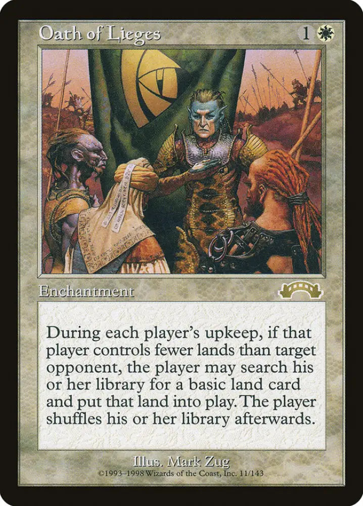 Oath of Lieges [Exodus] - MTG Single