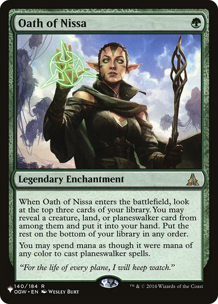 Oath of Nissa [The List] - MTG Single