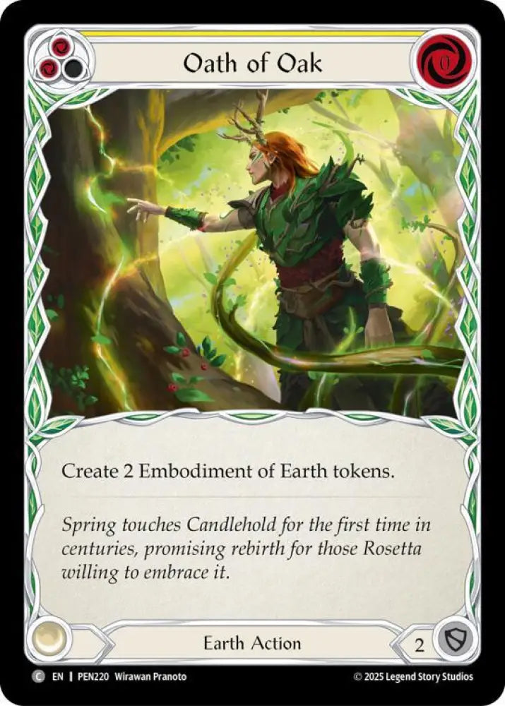 Oath Of Oak (Yellow) (PEN220) [Compendium of Rathe]