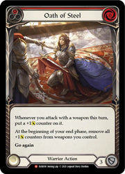 Oath of Steel (Red) [Everfest] 1st Edition Rainbow Foil - Flesh And Blood Single