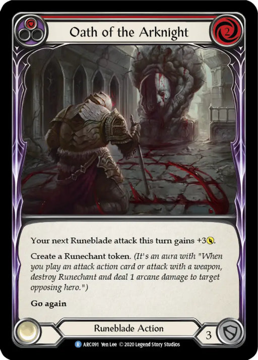 Oath of the Arknight (Red) [Arcane Rising Unlimited] Unlimited Normal - Flesh And Blood Single