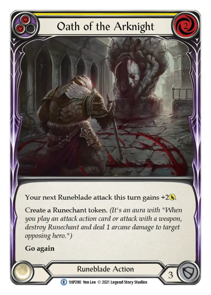 Oath of the Arknight (Yellow) [1HP280] (History Pack 1) - Flesh And Blood Single