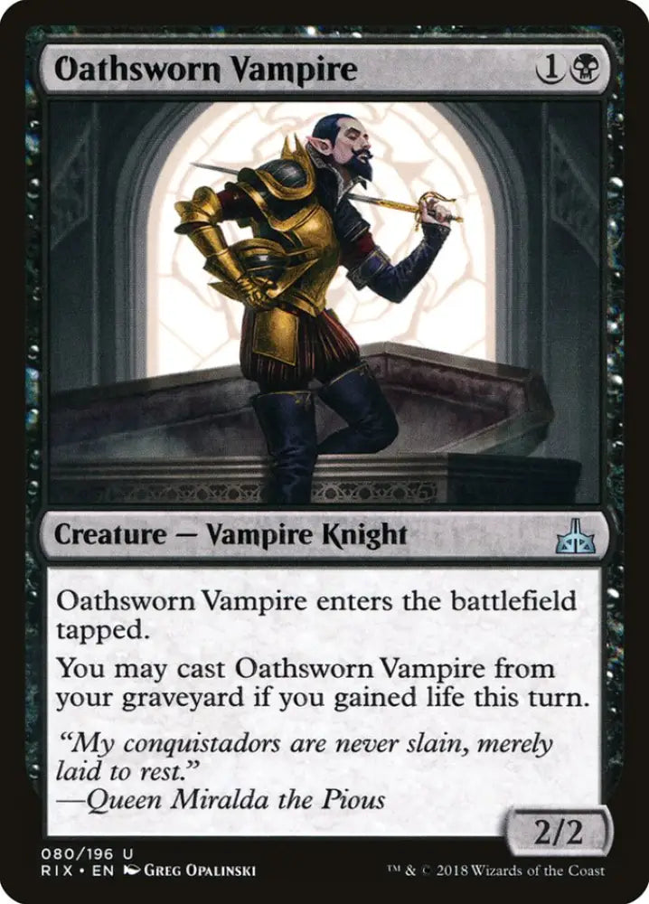 Oathsworn Vampire [Rivals of Ixalan] - MTG Single