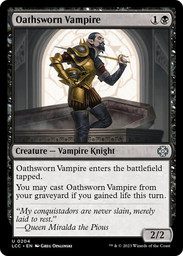 Oathsworn Vampire [The Lost Caverns of Ixalan Commander] - MTG Single