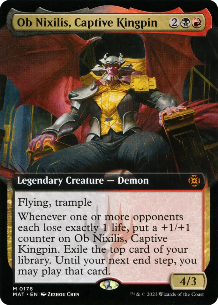 Ob Nixilis Captive Kingpin (Extended Art) [March of the Machine: The Aftermath] - MTG Single