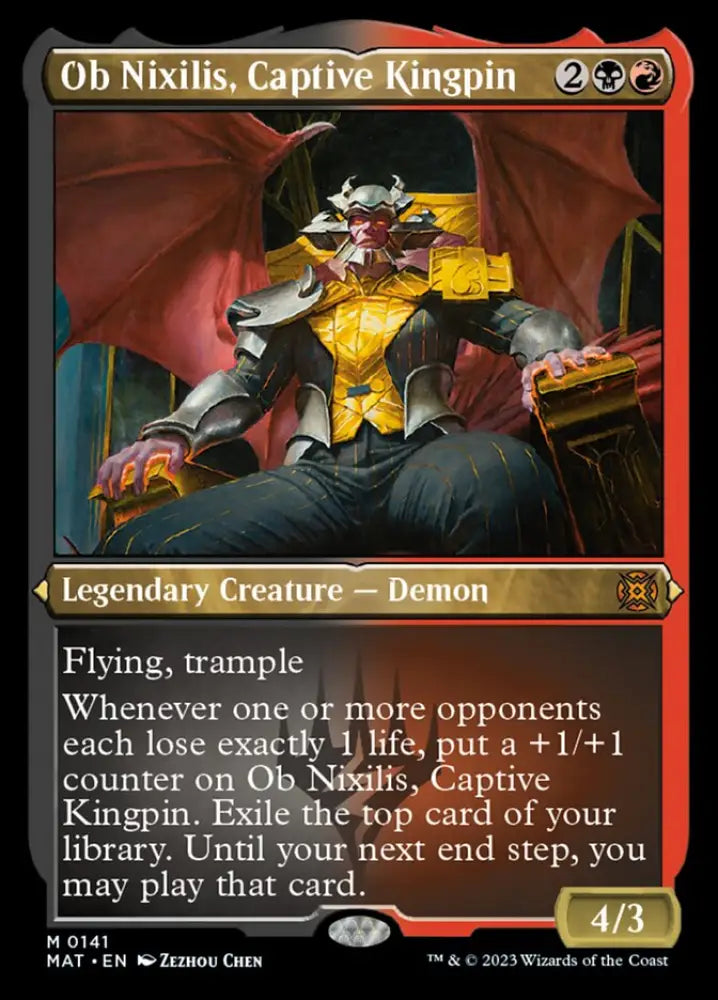 Ob Nixilis Captive Kingpin (Foil Etched) [March of the Machine: The Aftermath] - MTG Single