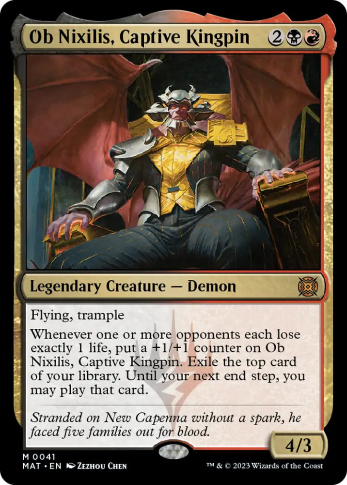 Ob Nixilis Captive Kingpin [March of the Machine: The Aftermath] - MTG Single