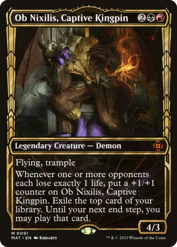 Ob Nixilis Captive Kingpin (Showcase) [March of the Machine: The Aftermath] - MTG Single