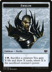 Ob Nixilis of the Black Oath Emblem // Zombie (016/036) Double-Sided Token [Commander 2014 Tokens] - MTG Single