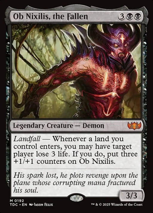 Ob Nixilis, the Fallen (192) [Tarkir: Dragonstorm Commander]