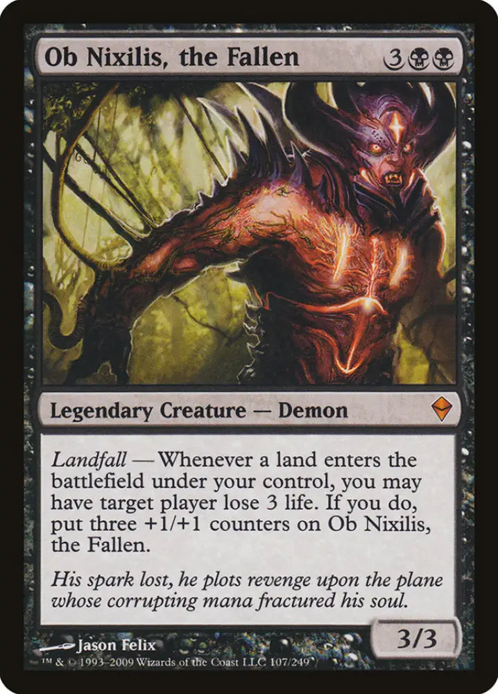 Ob Nixilis the Fallen [Zendikar] - MTG Single