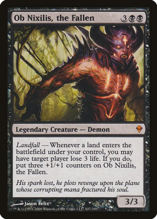 Ob Nixilis the Fallen [Zendikar] - MTG Single