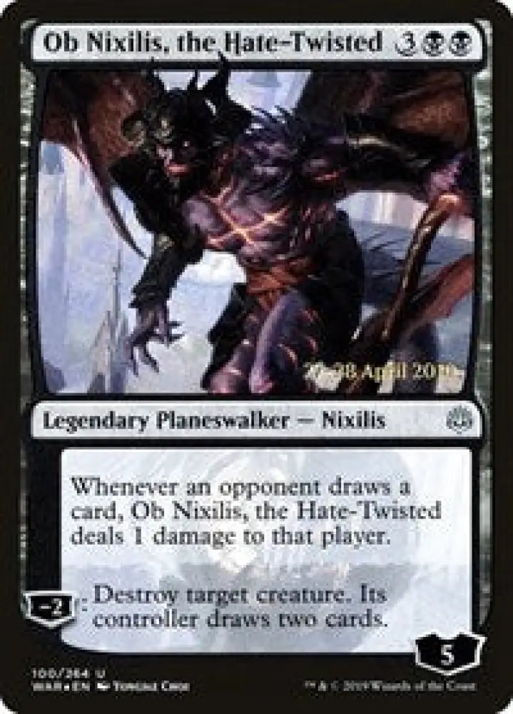 Ob Nixilis, the Hate-Twisted (100) [Prerelease Cards]