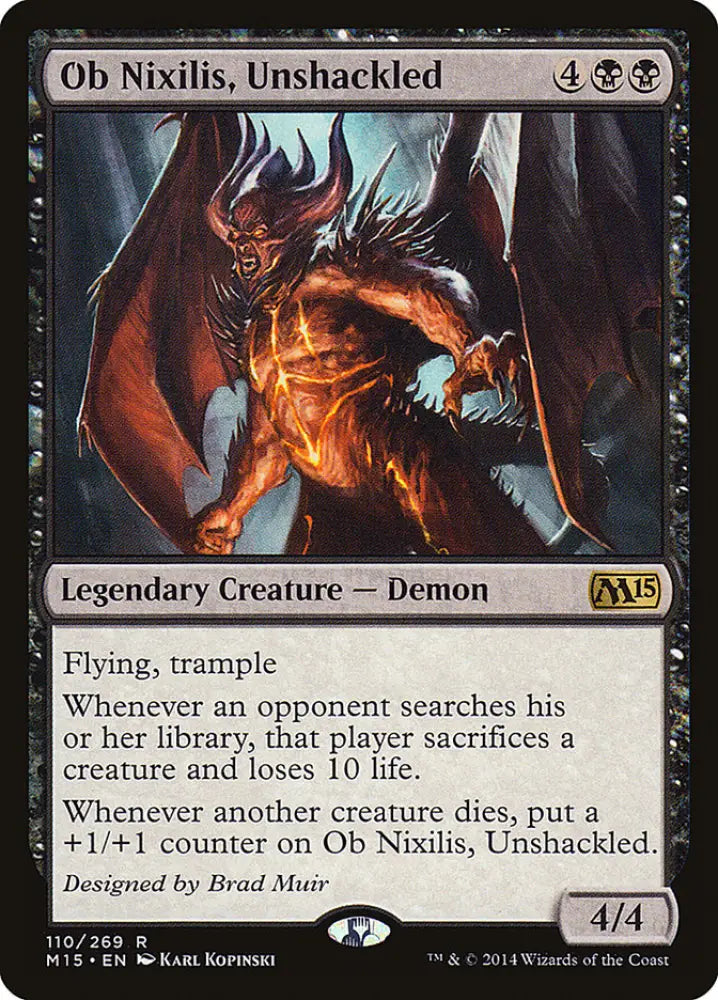 Ob Nixilis Unshackled [Magic 2015] - MTG Single