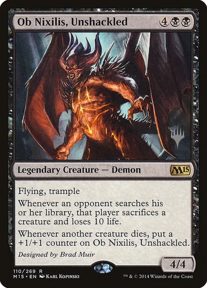 Ob Nixilis Unshackled [Magic 2015 Promos] - MTG Single