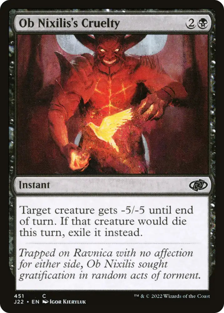 Ob Nixilis’s Cruelty [Jumpstart 2022] - MTG Single