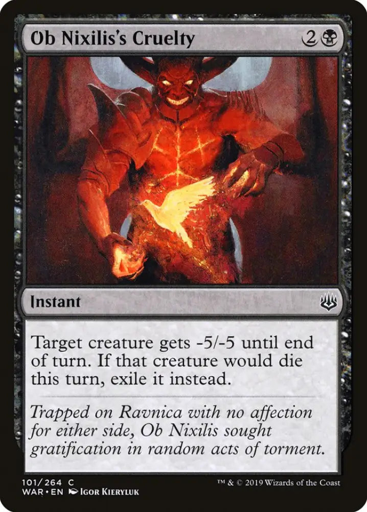 Ob Nixilis’s Cruelty [War of the Spark] - MTG Single