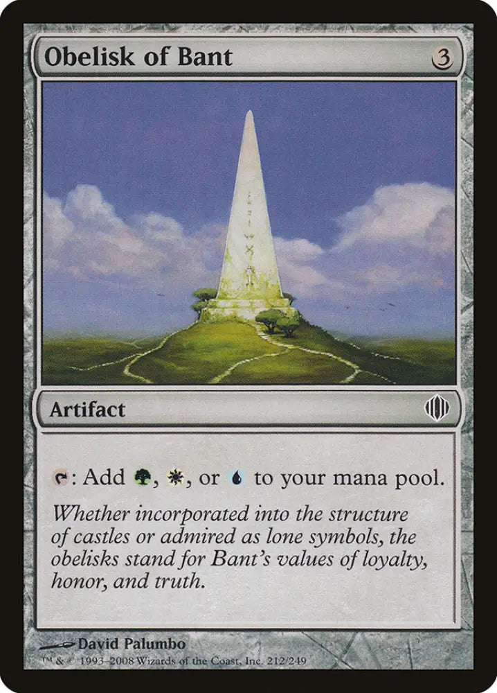Obelisk of Bant [Shards of Alara] - MTG Single