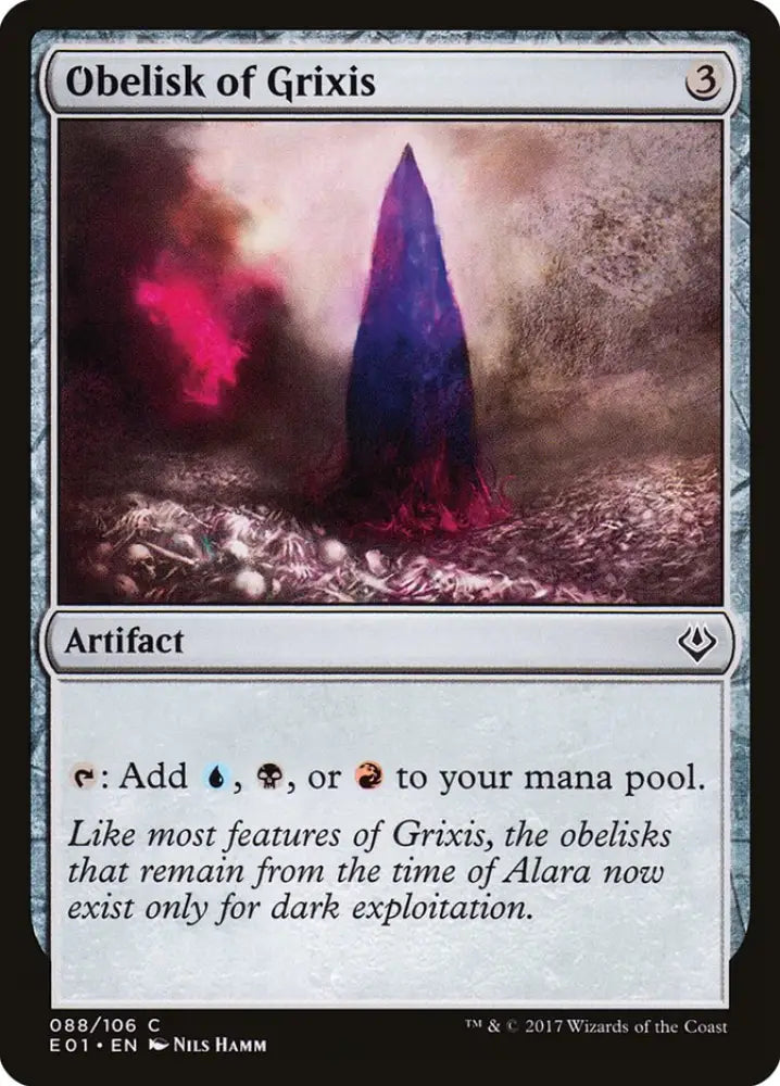 Obelisk of Grixis [Archenemy: Nicol Bolas] - MTG Single