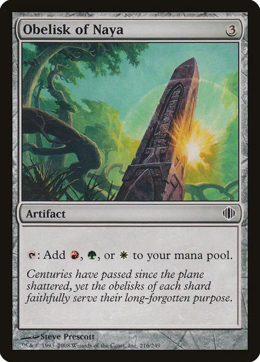 Obelisk of Naya [Shards of Alara] - MTG Single
