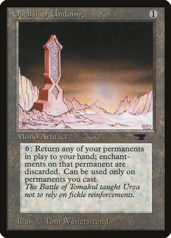 Obelisk of Undoing [Antiquities] - MTG Single