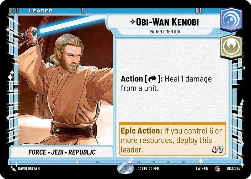 Obi-Wan Kenobi - Patient Mentor (003/257) [Twilight of the Republic] - Star Wars: Unlimited Single