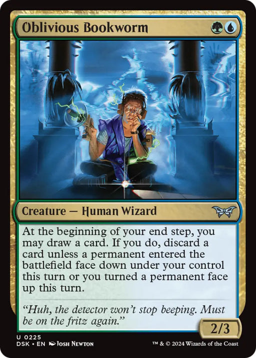 Oblivious Bookworm (0225) [Duskmourn: House of Horror] - MTG Single