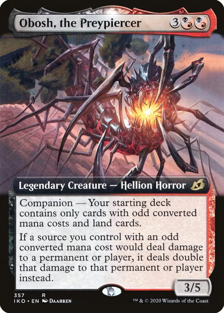 Obosh the Preypiercer (Extended Art) [Ikoria: Lair of Behemoths] - MTG Single