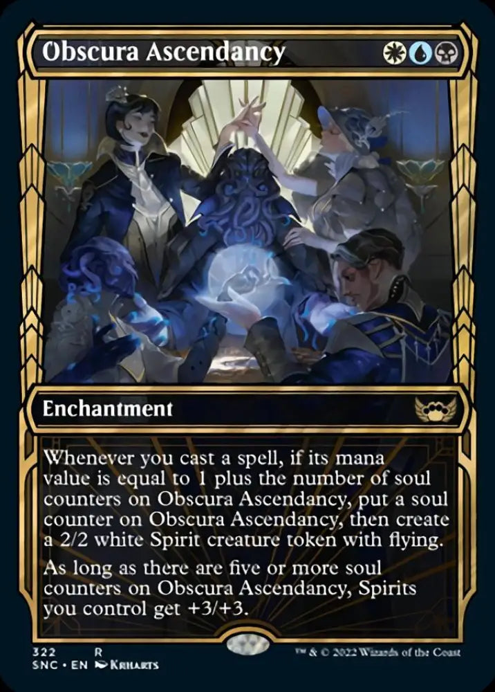 Obscura Ascendancy (Showcase Golden Age) [Streets of New Capenna] - MTG Single