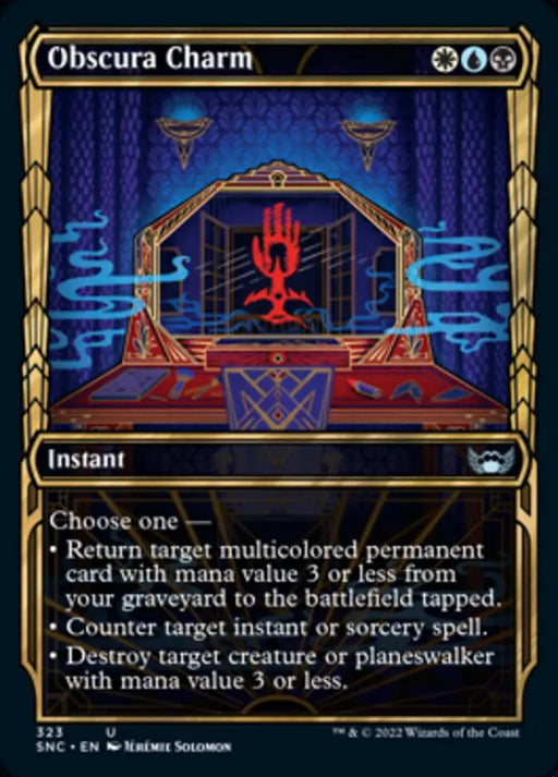 Obscura Charm (Showcase Golden Age) [Streets of New Capenna] - MTG Single