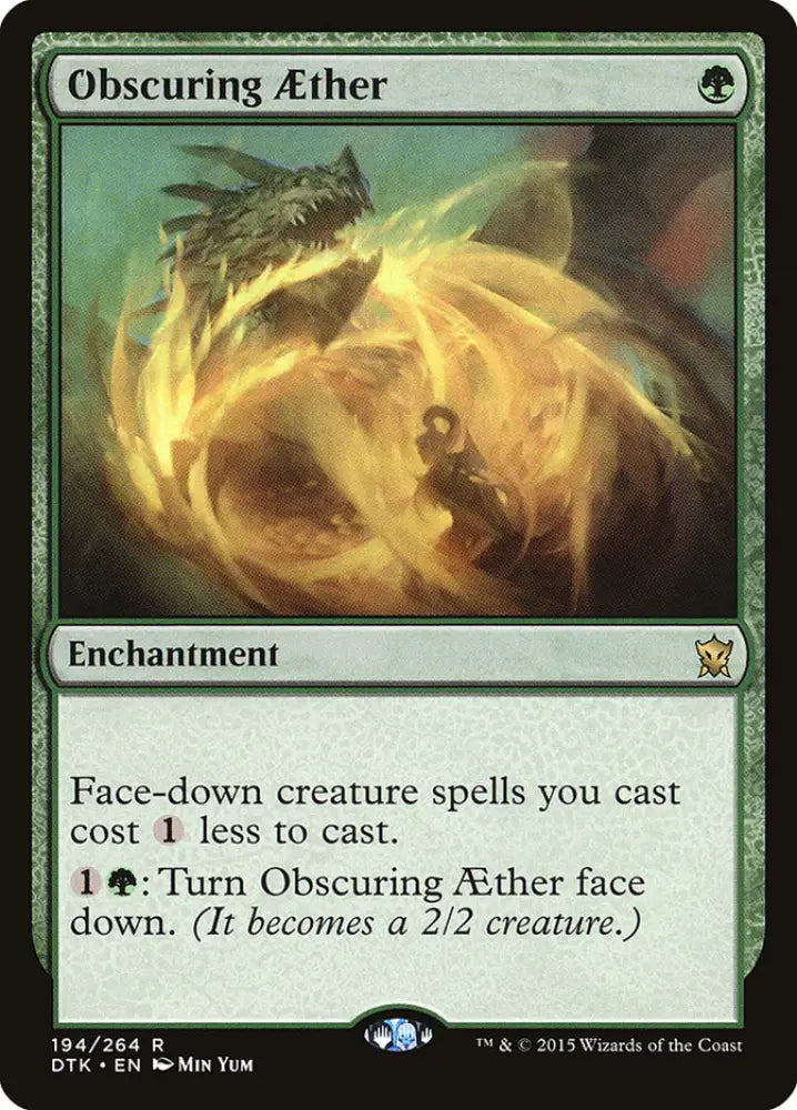 Obscuring Aether [Dragons of Tarkir] - MTG Single