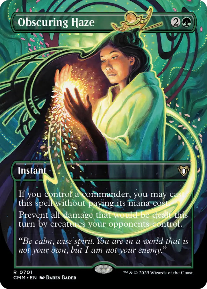 Obscuring Haze (Borderless Alternate Art) [Commander Masters] - MTG Single