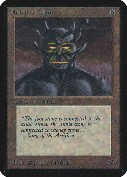 Obsianus Golem [Alpha Edition] - MTG Single
