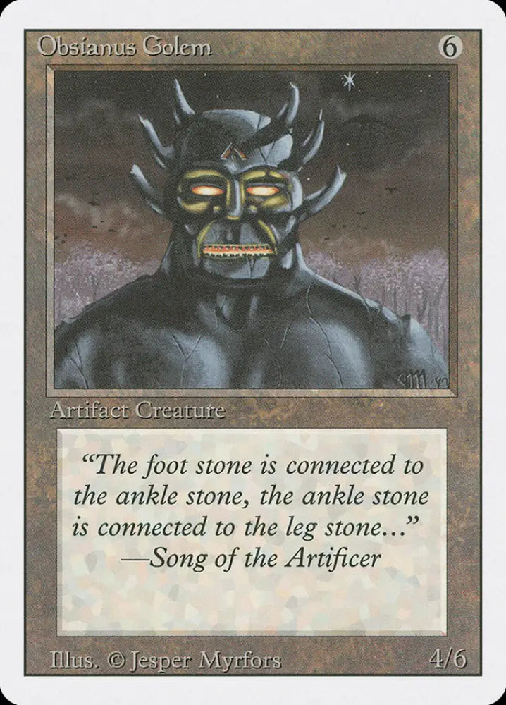 Obsianus Golem [Revised Edition] - MTG Single
