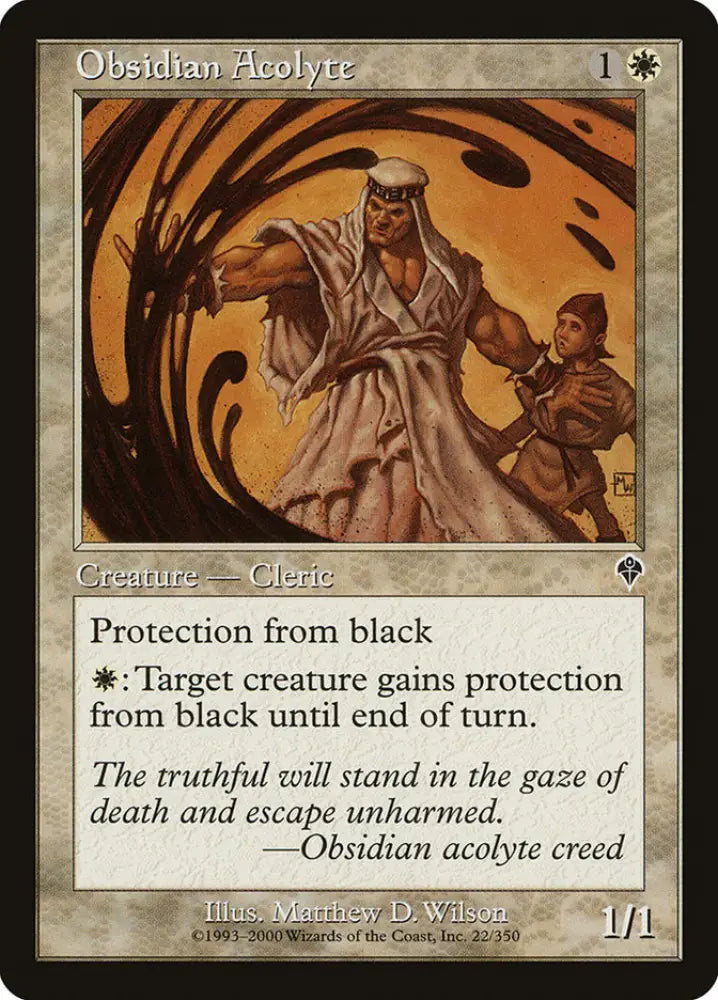 Obsidian Acolyte [Invasion] - MTG Single