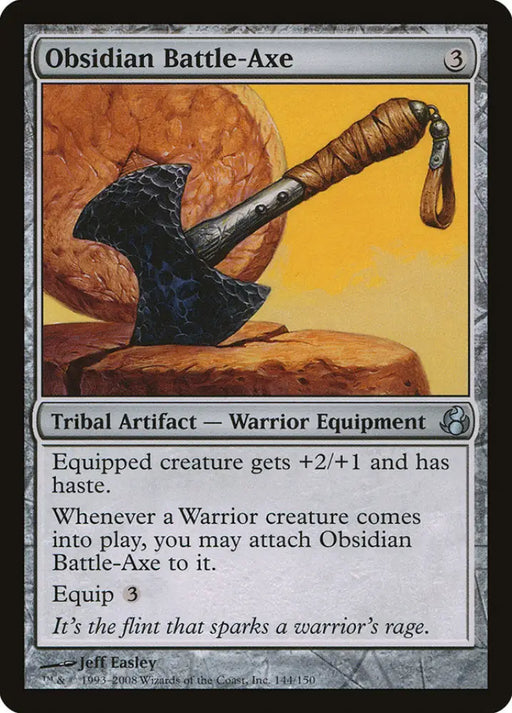 Obsidian Battle-Axe [Morningtide] - MTG Single