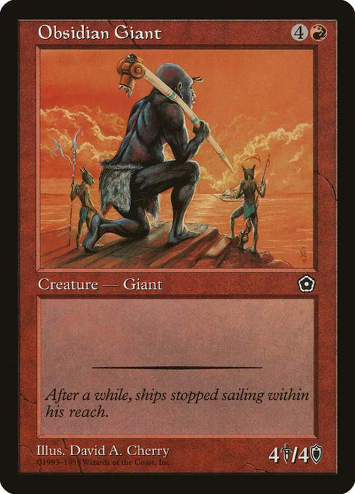 Obsidian Giant [Portal Second Age] - MTG Single