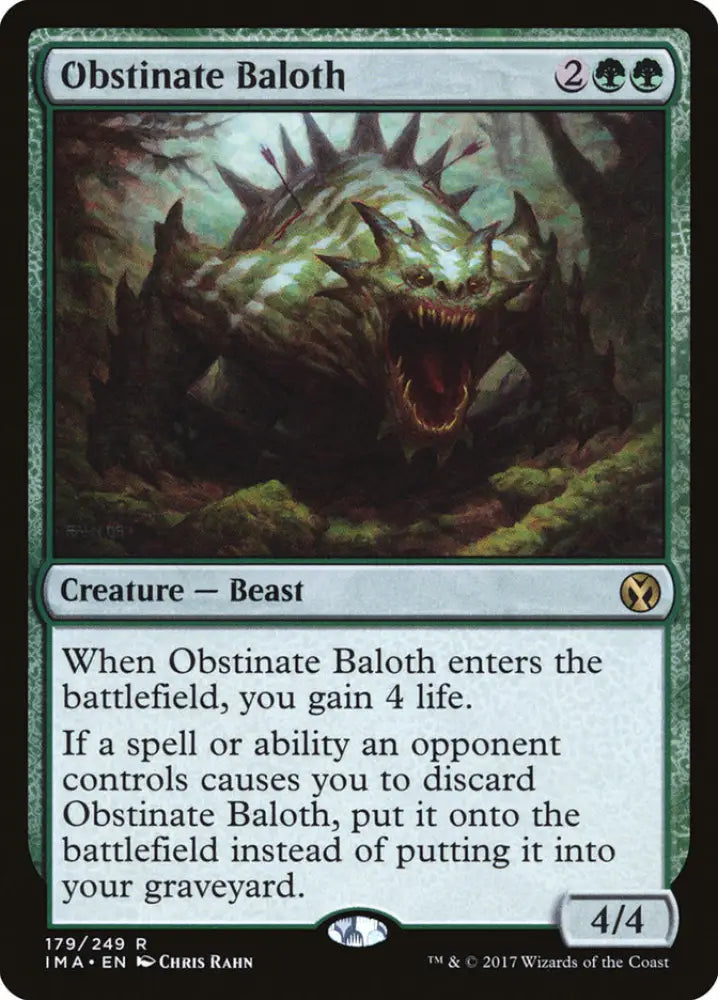 Obstinate Baloth [Iconic Masters] - MTG Single