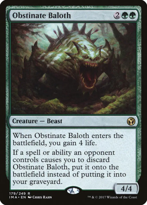 Obstinate Baloth [Iconic Masters] - MTG Single