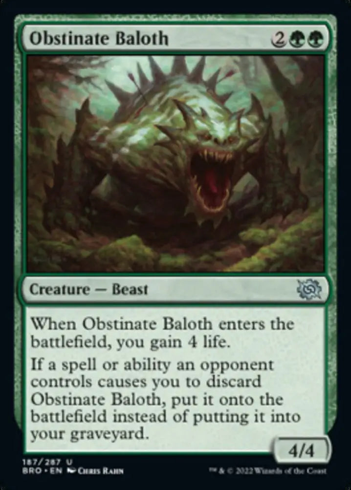 Obstinate Baloth [The Brothers’ War] - MTG Single