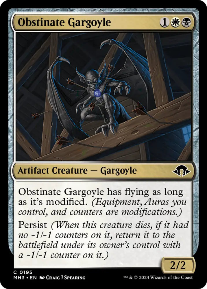 Obstinate Gargoyle [Modern Horizons 3] - MTG Single