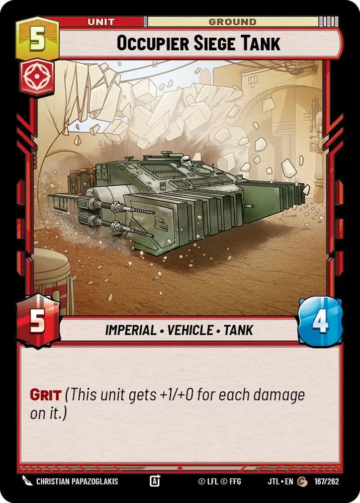 Occupier Siege Tank (167/262) [Jump to Lightspeed] - Star Wars: Unlimited Single