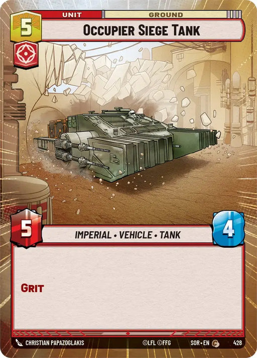 Occupier Siege Tank (Hyperspace) (428) [Spark of Rebellion] - Star Wars: Unlimited Single