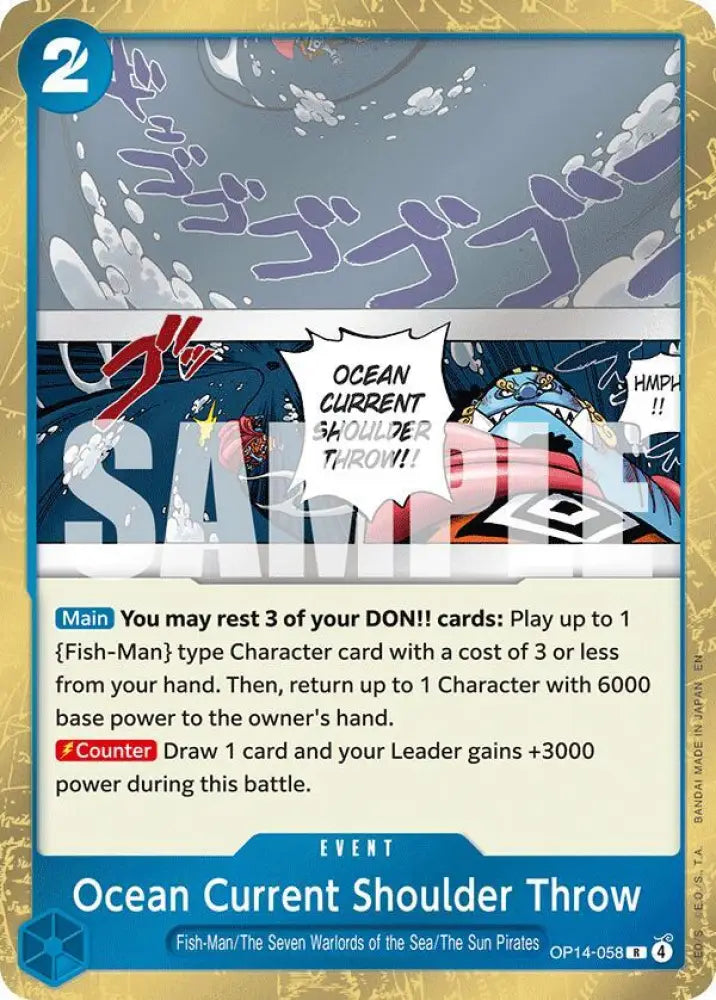 Ocean Current Shoulder Throw (OP14-058) [The Azure Sea's Seven]