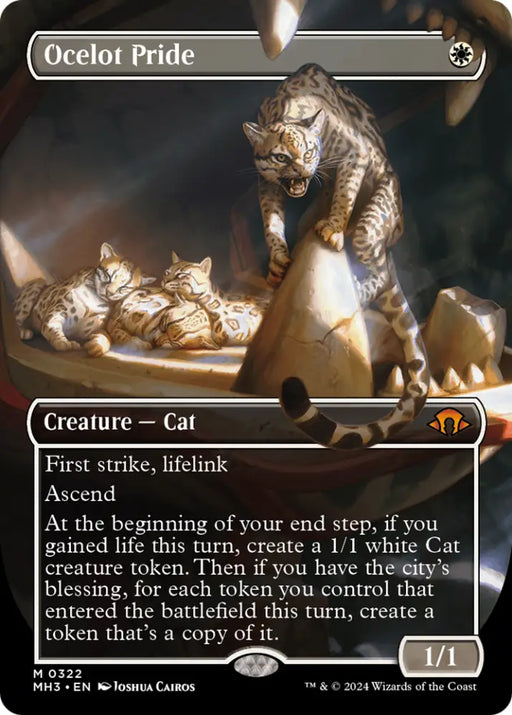 Ocelot Pride (Borderless) [Modern Horizons 3] - MTG Single