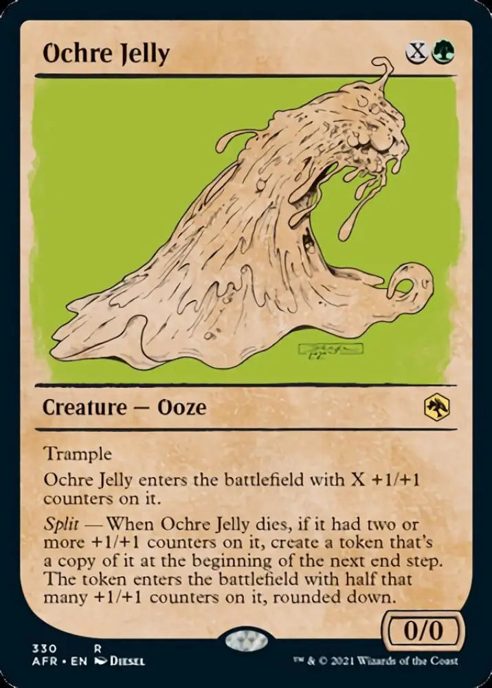 Ochre Jelly (Showcase) [Dungeons & Dragons: Adventures in the Forgotten Realms] - MTG Single