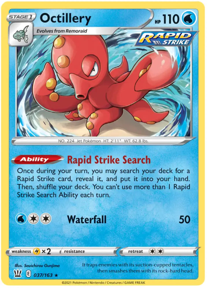 Octillery (037/163) [Sword & Shield: Battle Styles] - Pokemon Single