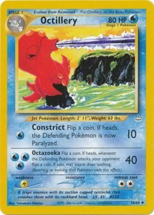Octillery (34/64) [Neo Revelation Unlimited] - Pokemon Single