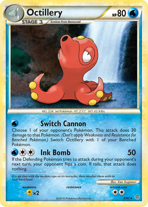 Octillery (6/95) [HeartGold & SoulSilver: Unleashed] - Pokemon Single