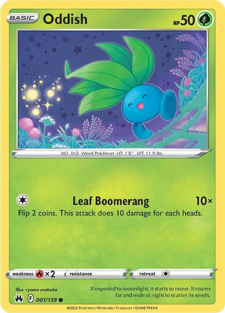 Oddish (001/159) [Sword & Shield: Crown Zenith] - Pokemon Single